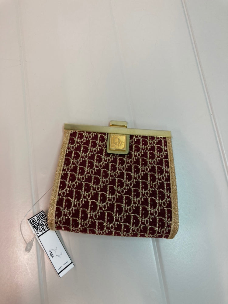 Dior Diorissimo Trotter Toile Kiss Lock Coin Pochette