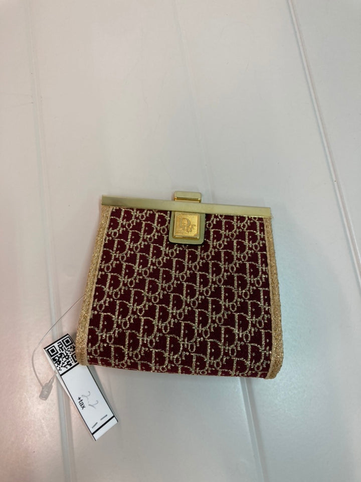 Dior Diorissimo Trotter Toile Kiss Lock Coin Pochette