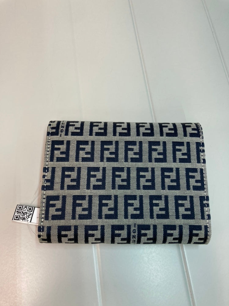 Fendi Zucchino Toile Trifold Portefeuille