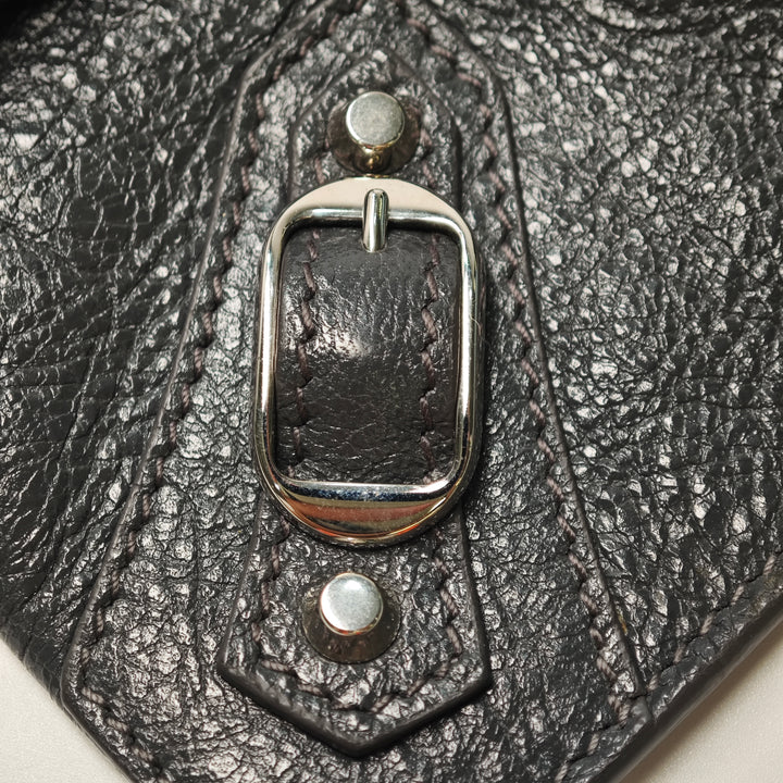 Balenciaga Cuir d’agneau Motocross Classic Zip Around Flat Pochette