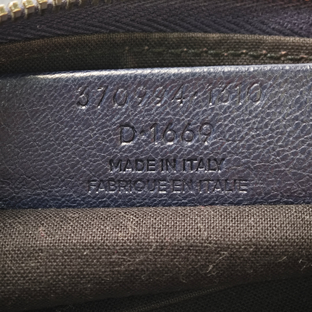 Balenciaga Cuir d’agneau Motocross Giant 12 Zip Around Flat Pochette