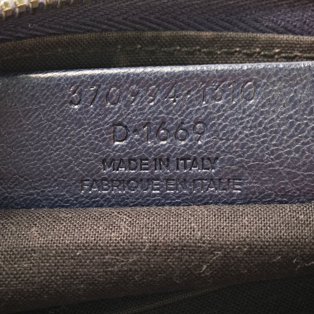 Balenciaga Cuir d’agneau Motocross Giant 12 Zip Around Flat Pochette