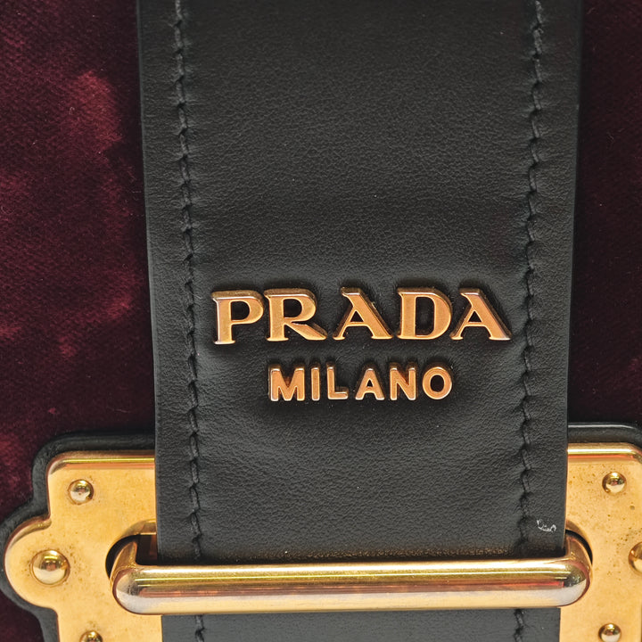 Prada Velours Cahier Sac porté croisé