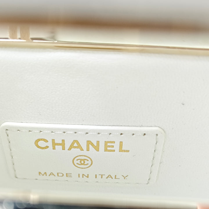 Chanel Mini Matelassé Caviar Cut Out Evening Cabas