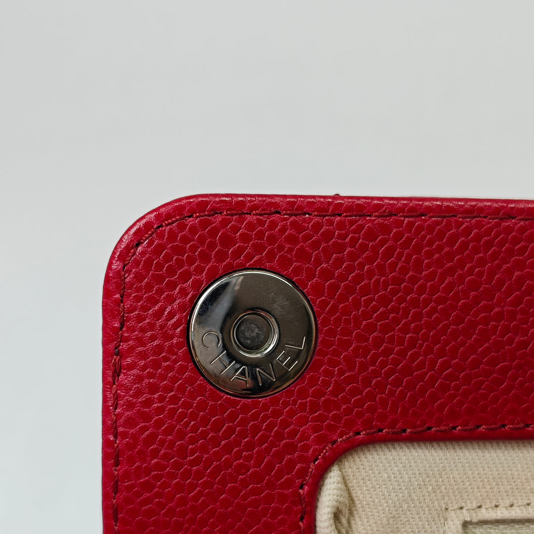 Chanel CC Matelassé Caviar Frame Pochette