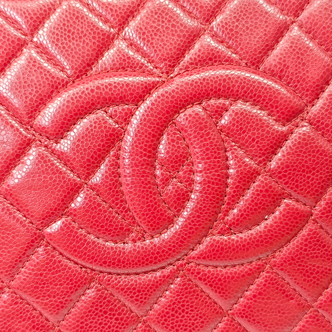 Chanel CC Matelassé Caviar Frame Pochette