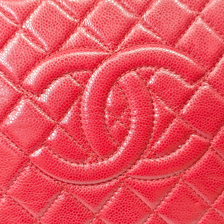 Chanel CC Matelassé Caviar Frame Pochette