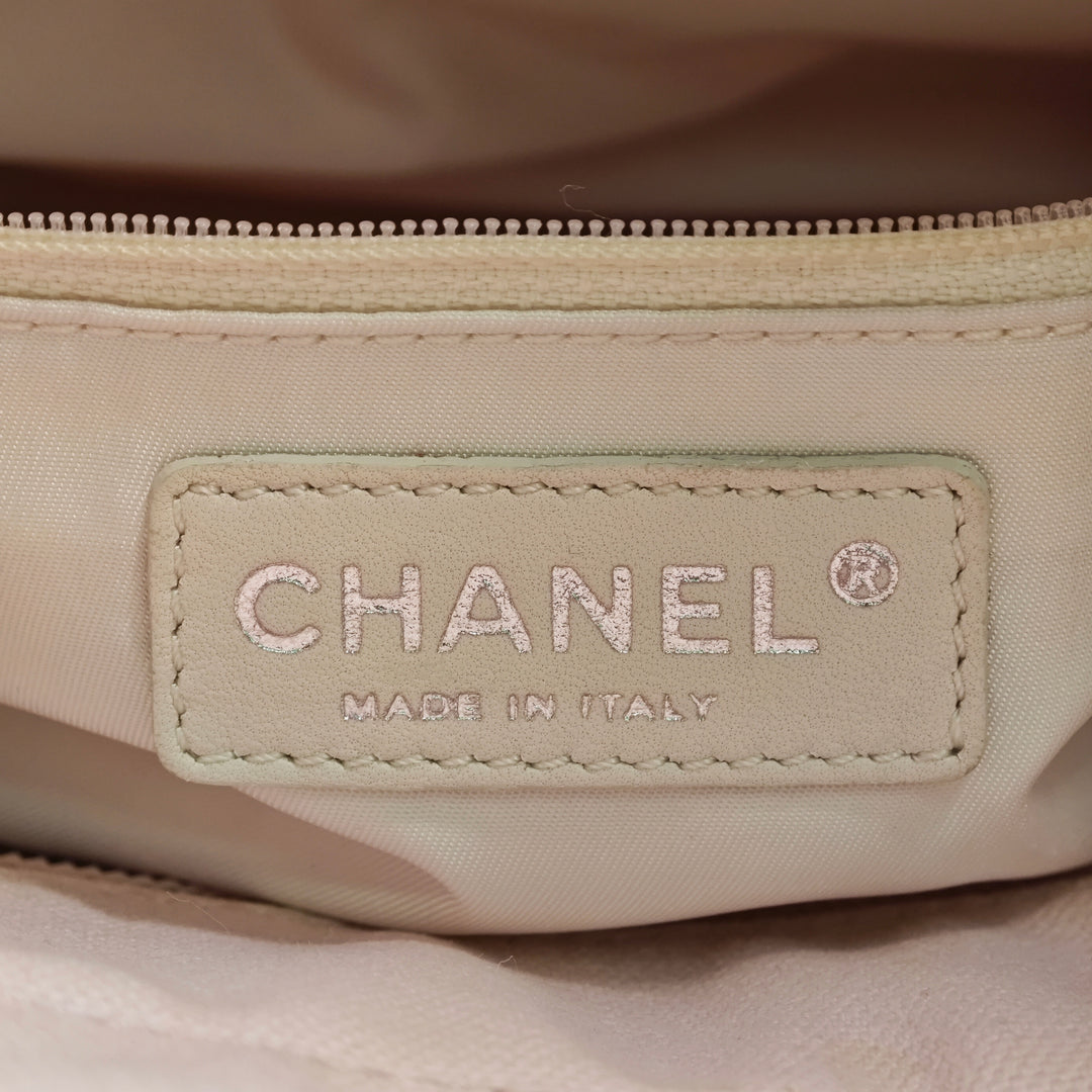 Chanel Small Matelassé Toile Paris Biarritz Cabas