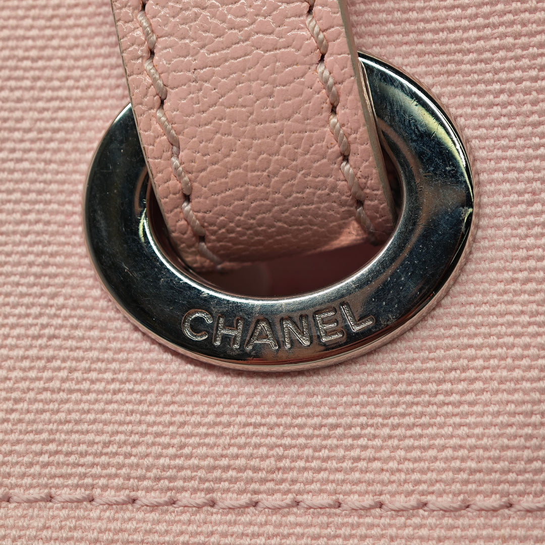 Chanel Small Matelassé Toile Paris Biarritz Cabas