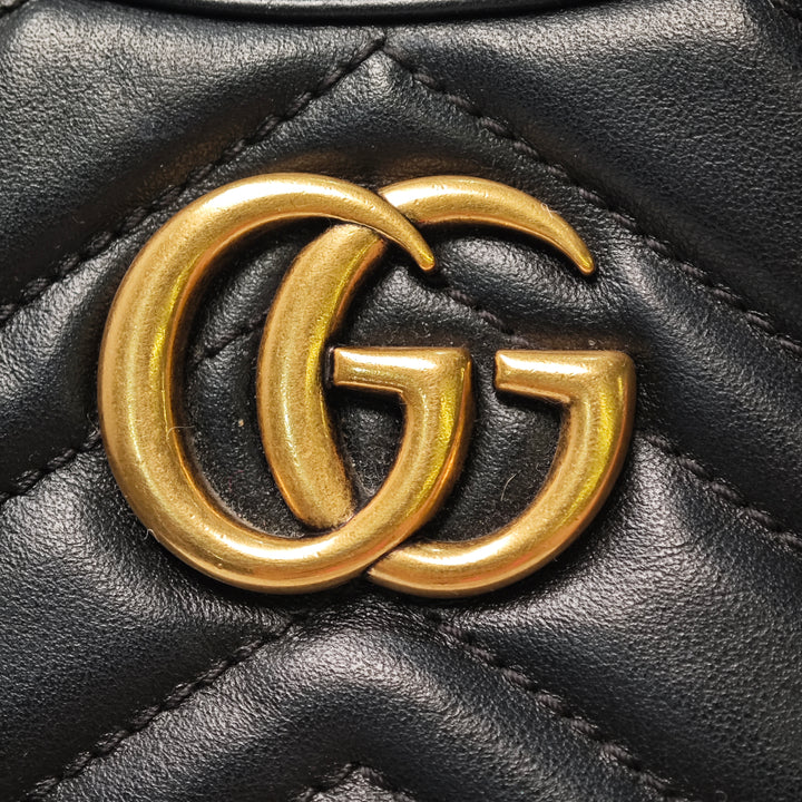 Gucci Mini GG Marmont Matelasse Cuir de veau Half Moon Sac