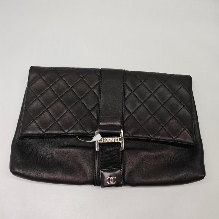 Chanel Matelassé Cuir d’agneau Grip Pochette