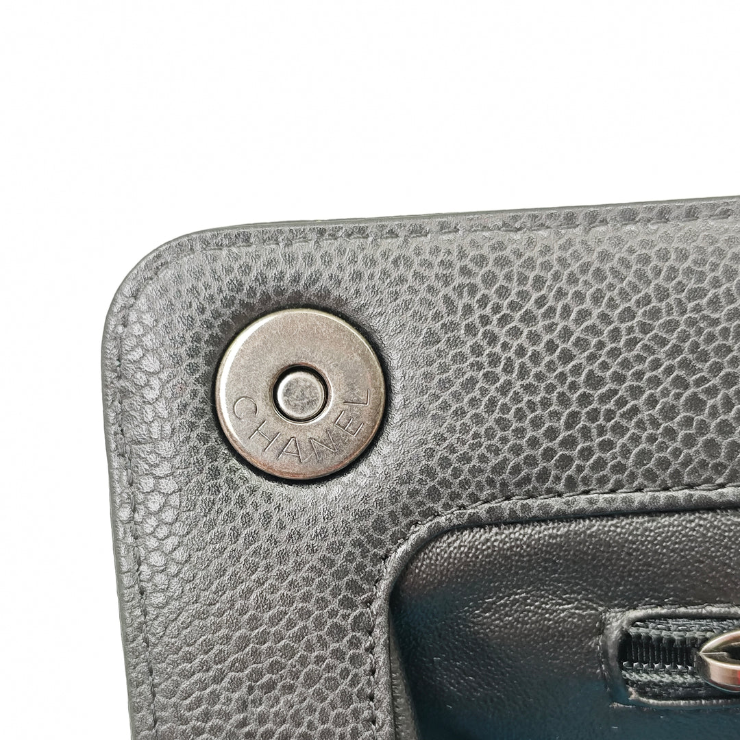 Chanel Large CC Matelassé Caviar Frame Pochette