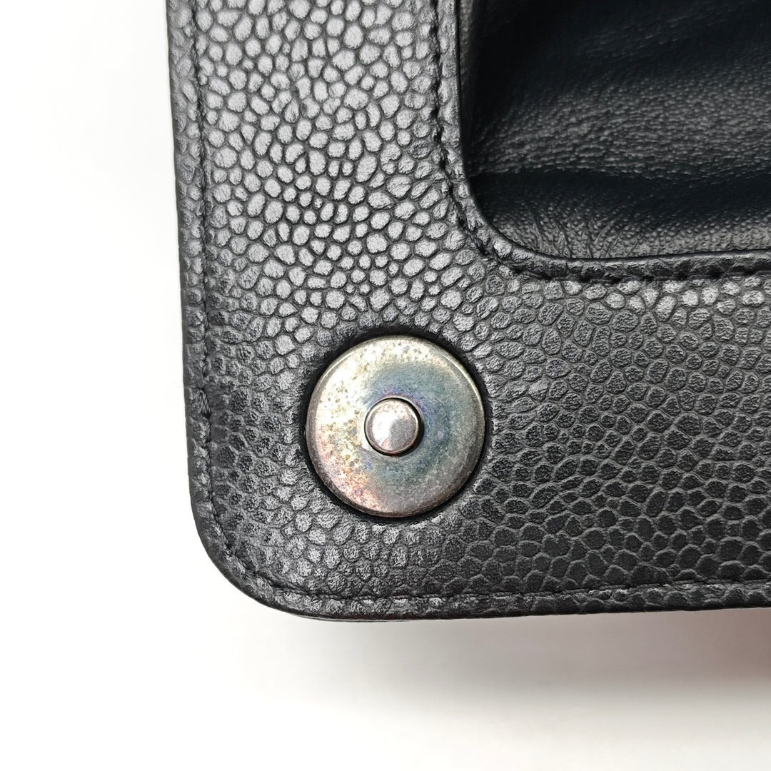 Chanel Large CC Matelassé Caviar Frame Pochette
