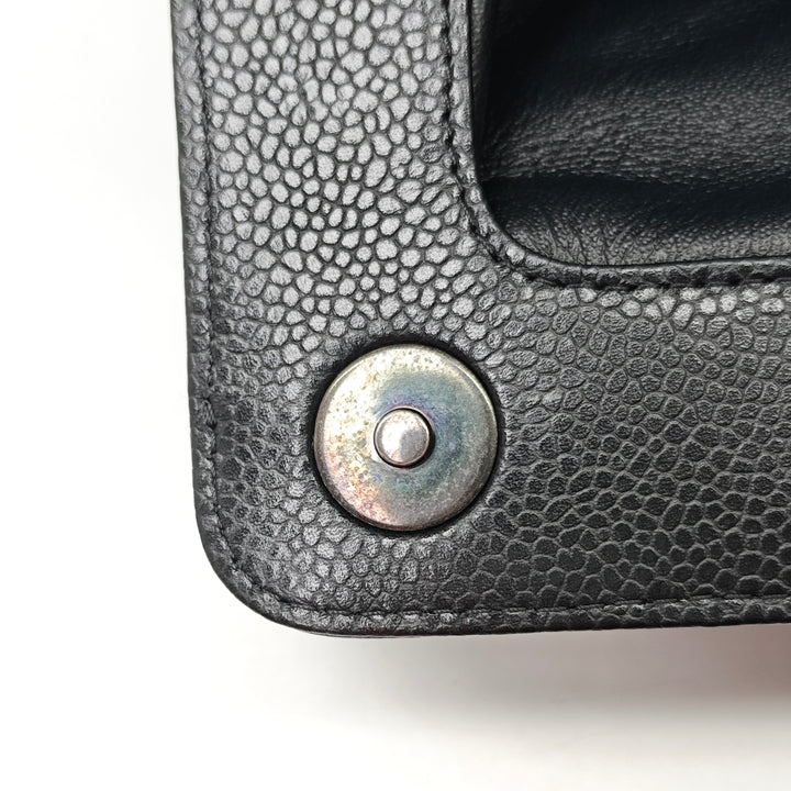 Chanel Large CC Matelassé Caviar Frame Pochette