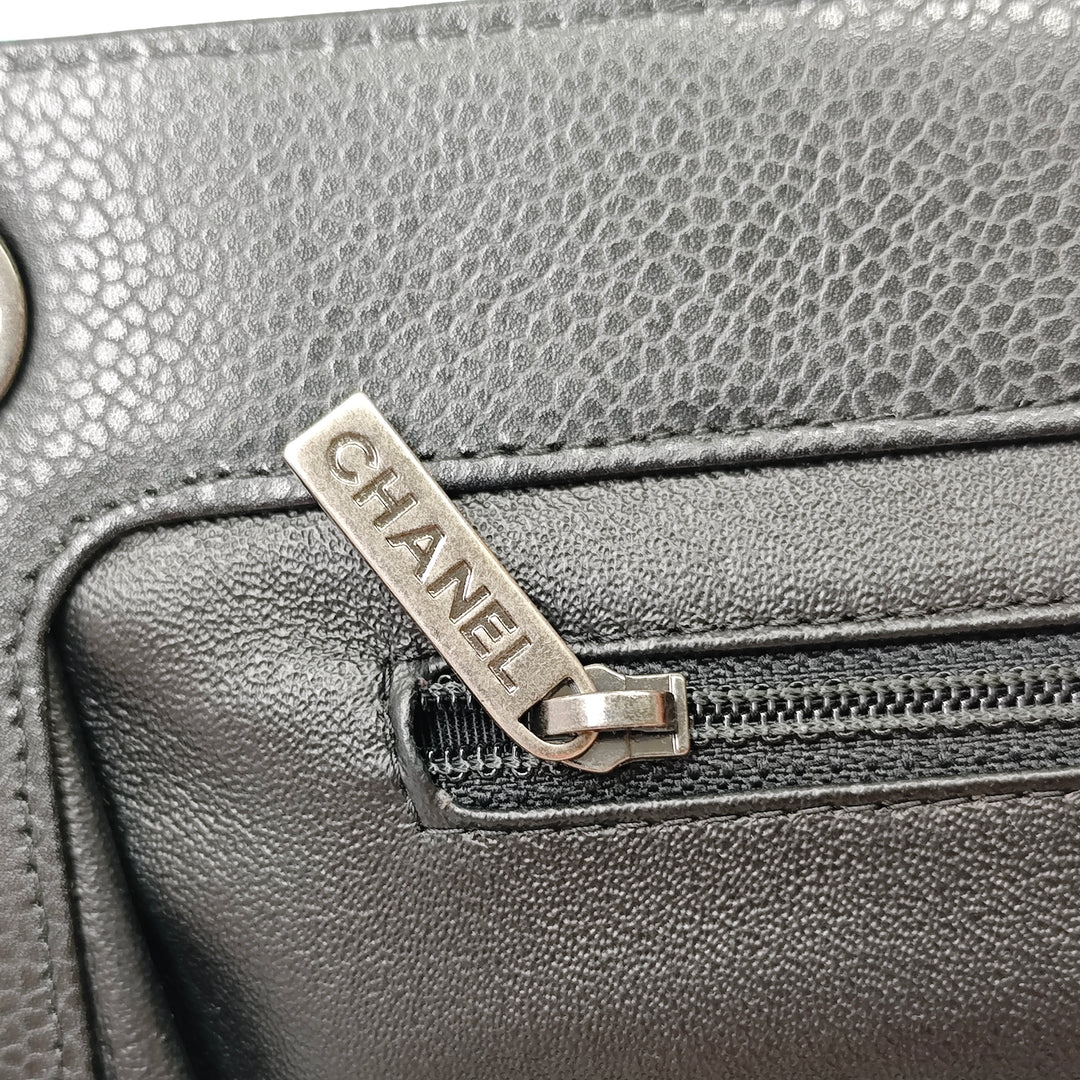 Chanel Large CC Matelassé Caviar Frame Pochette