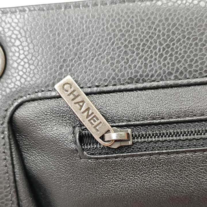 Chanel Large CC Matelassé Caviar Frame Pochette