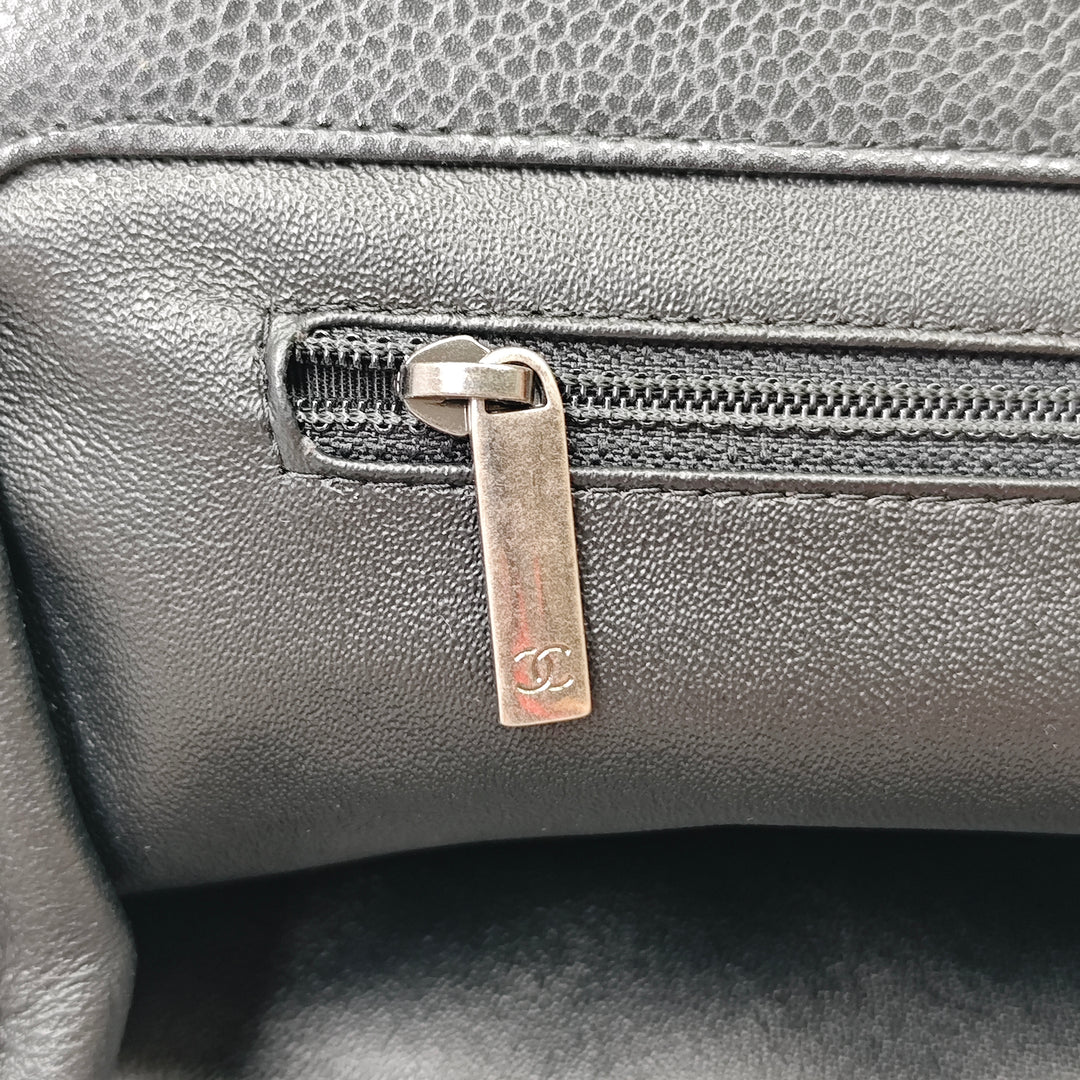 Chanel Large CC Matelassé Caviar Frame Pochette