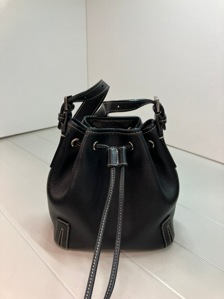 Burberry Cuir Drawstring Bucket Sac