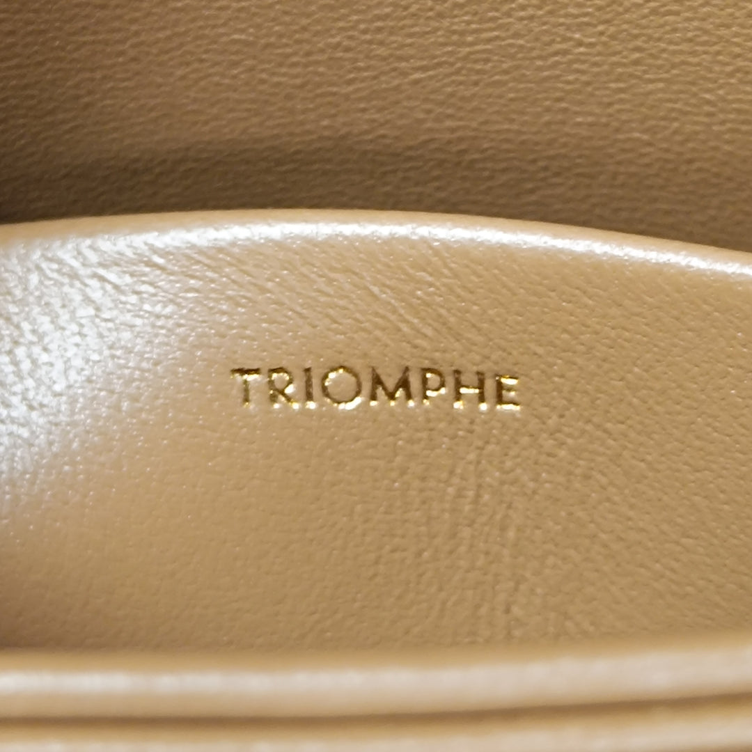 Celine Teen brillant Cuir de veau Triomphe Sac porté croisé