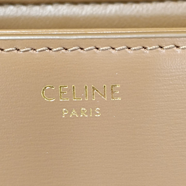 Celine Teen brillant Cuir de veau Triomphe Sac porté croisé