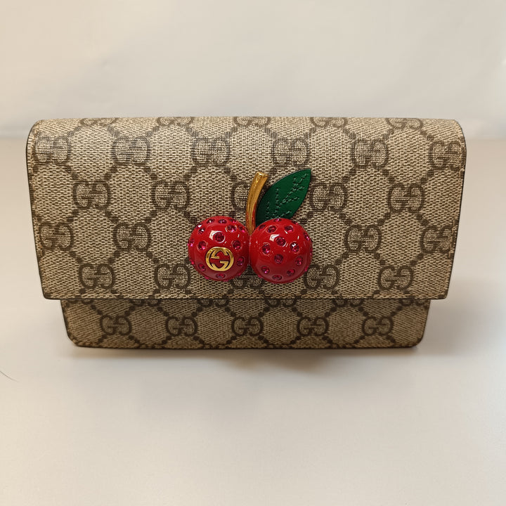 Gucci Mini GG Supreme Cherry Sac porté croisé