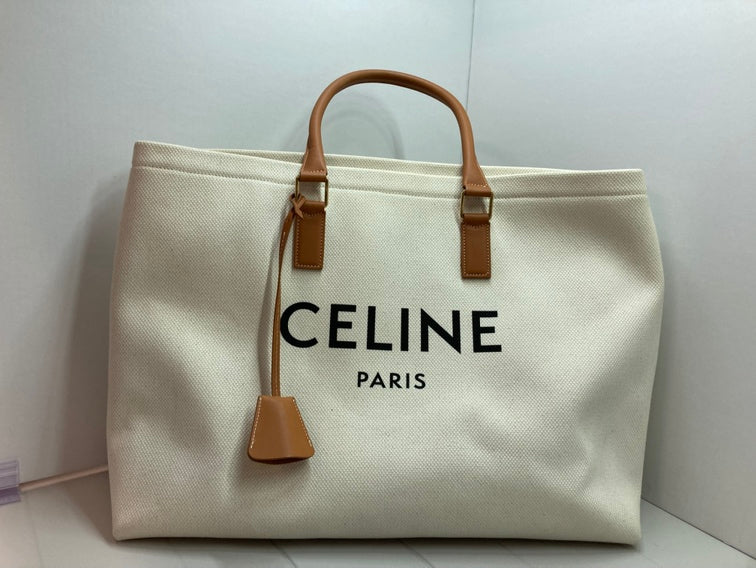 Celine Small Toile Logo Print Horizontal Cabas Cabas