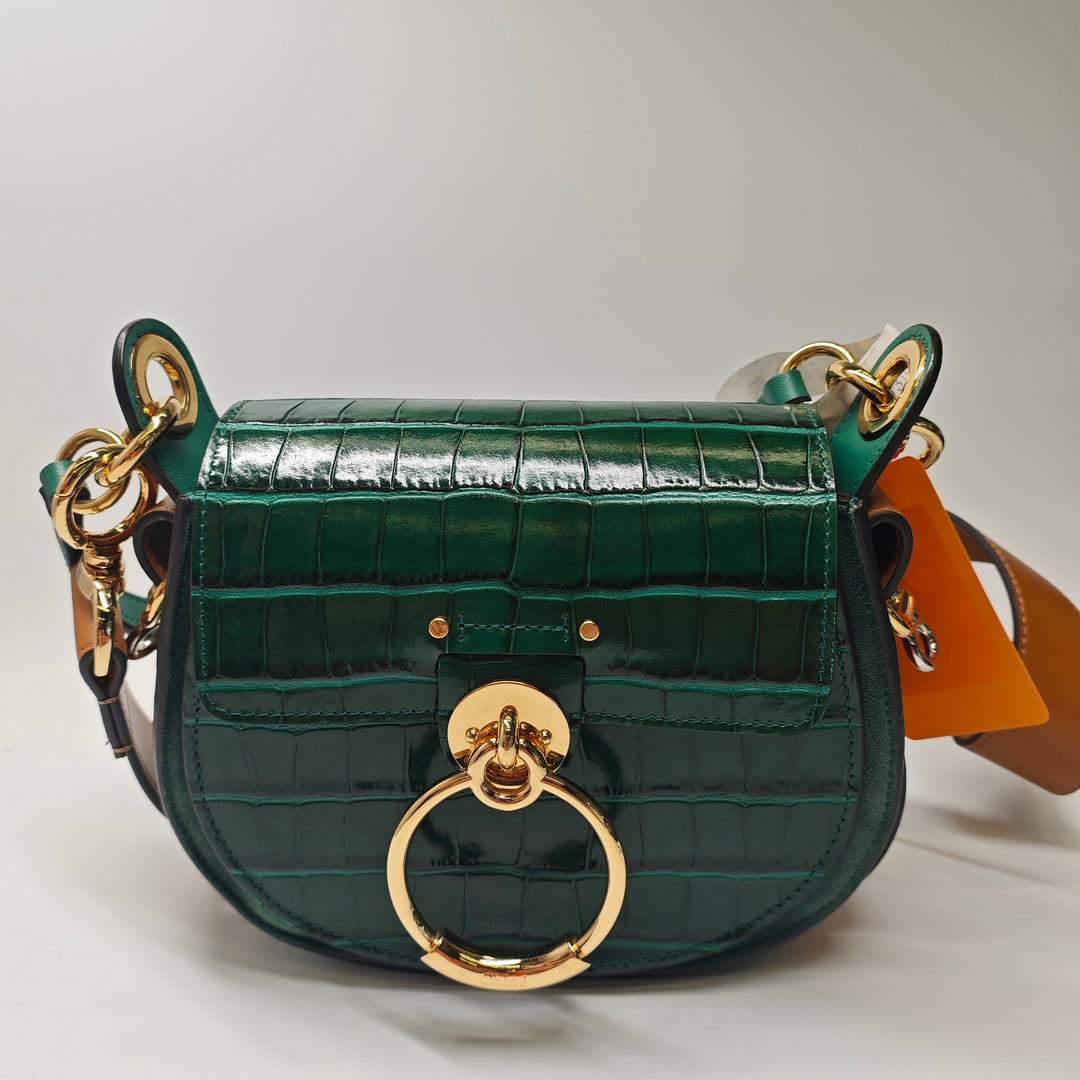 Chloé Small Croc embossé Cuir Tess Sac