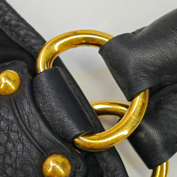 Prada Vitello Daino à finitions Tessuto Sac à main