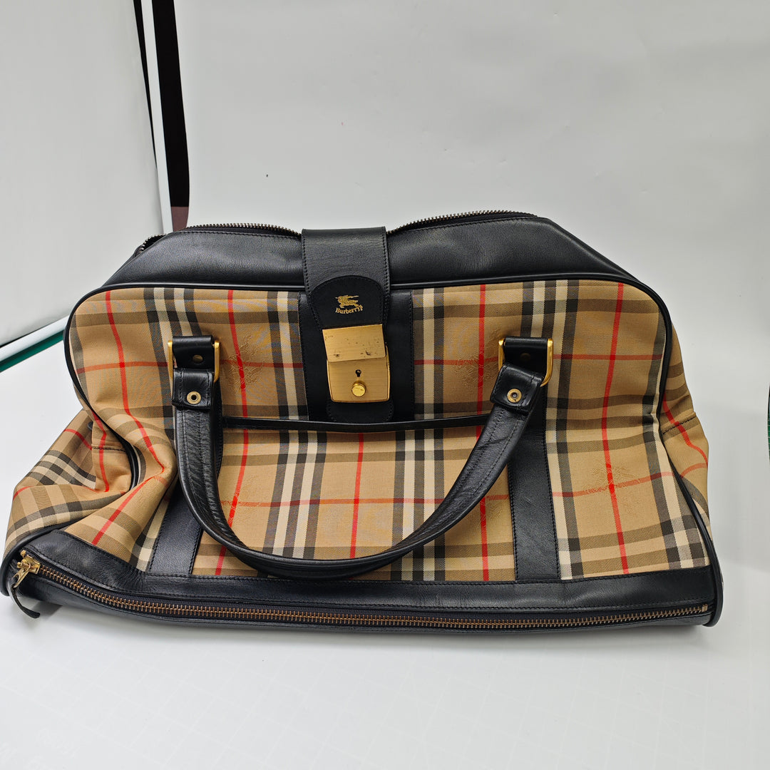 Burberry Haymarket Check Toile Sac de voyage