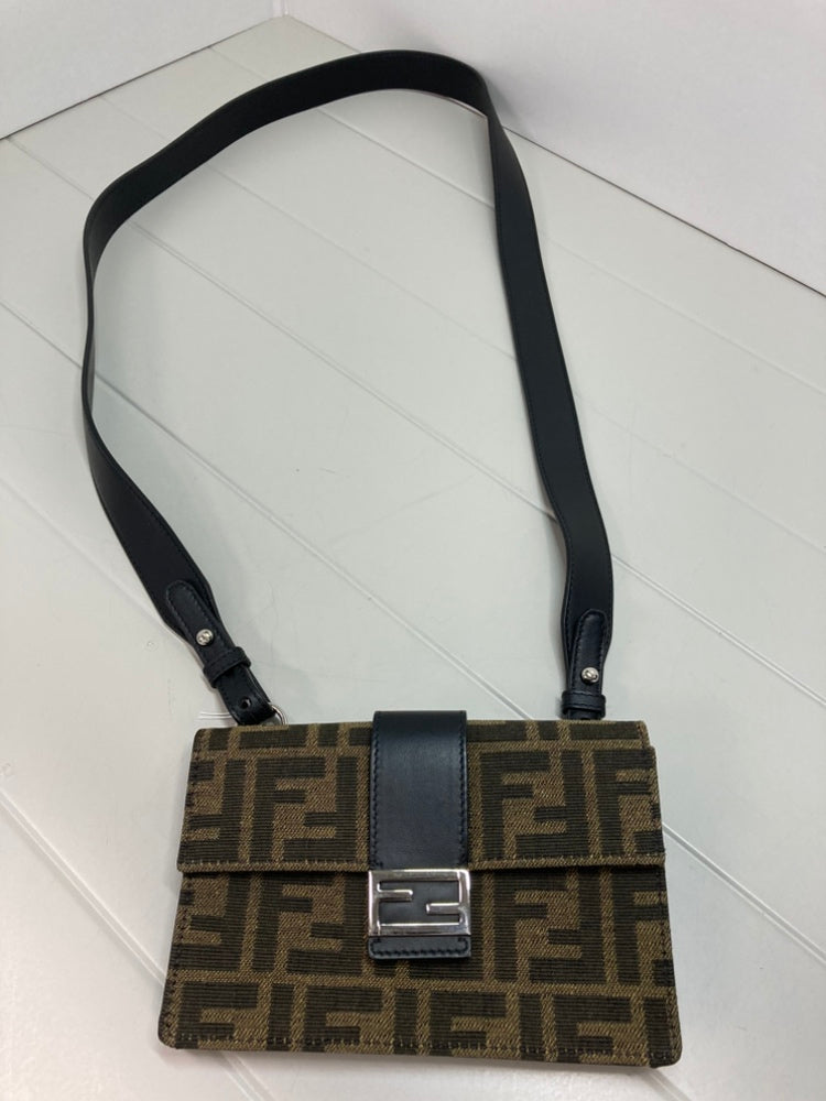 Fendi Zucca Toile Convertible Baguette Pochette