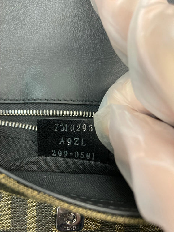 Fendi Zucca Toile Convertible Baguette Pochette