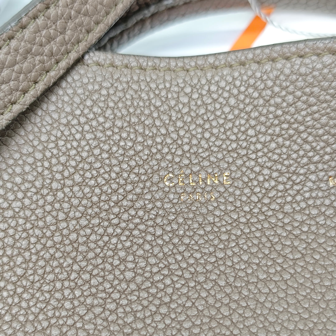 Celine Small Cuir de veau grainé Phantom Cabas Cabas