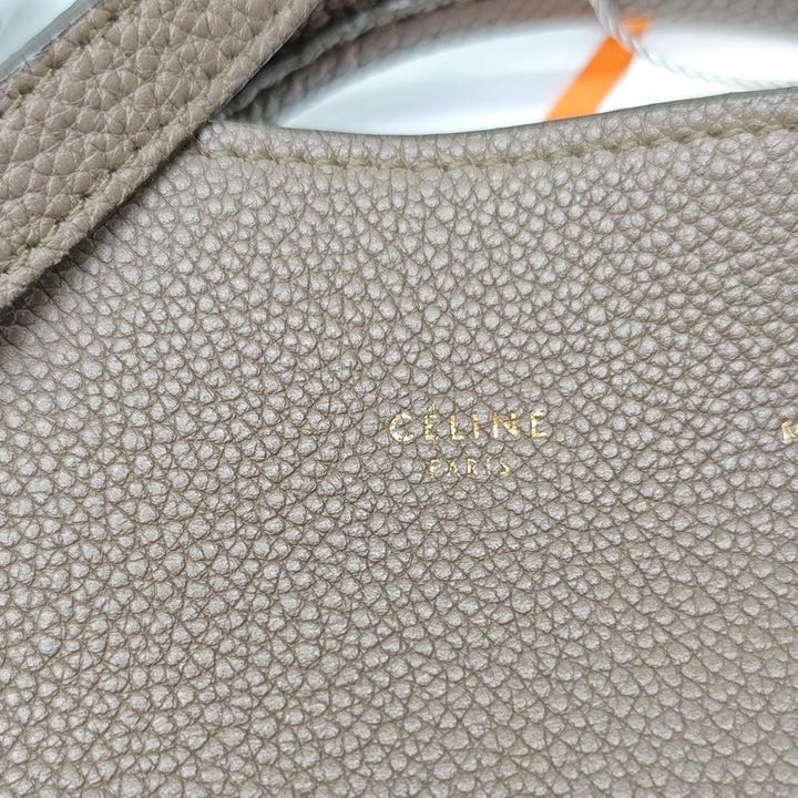 Celine Small Cuir de veau grainé Phantom Cabas Cabas