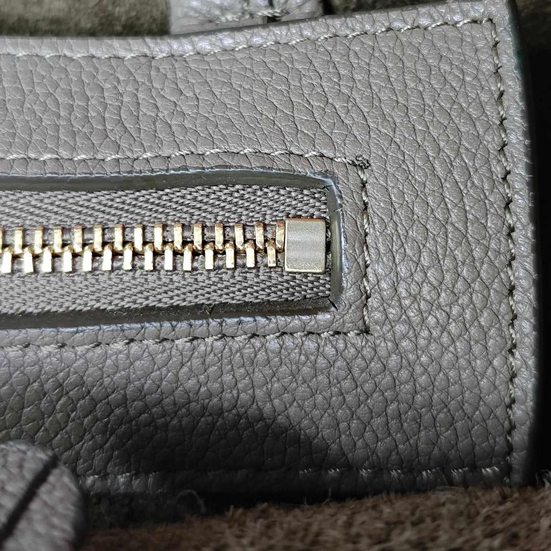 Celine Small Cuir de veau grainé Phantom Cabas Cabas