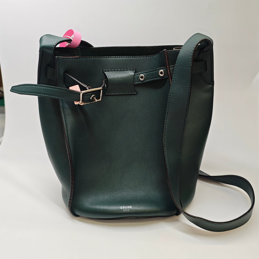 Celine Cuir Big Sac Bucket Sac porté croisé