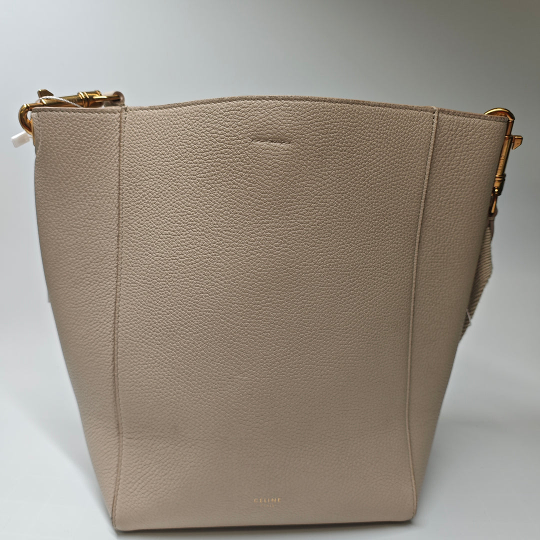 Celine Small Soft Cuir de veau grainé Seau Sangle Bucket Sac