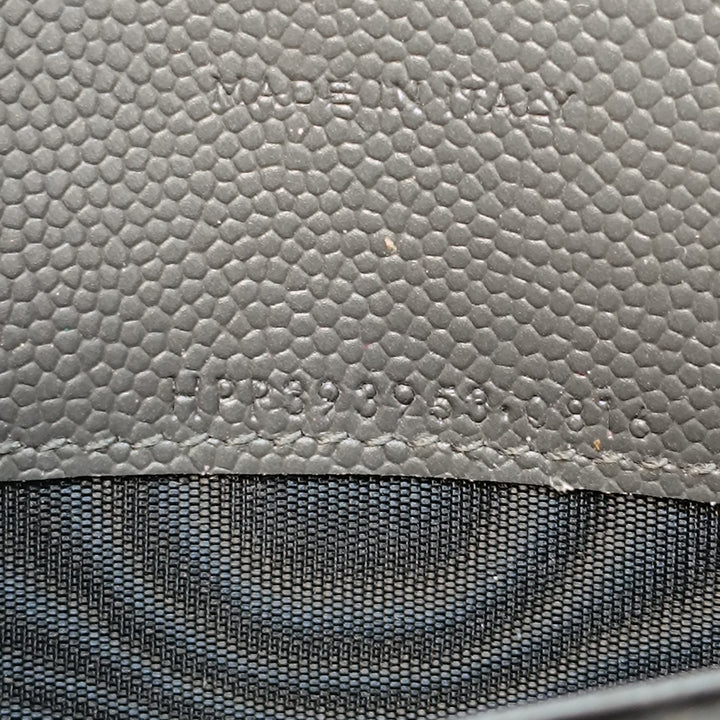 Saint Laurent Grain De Poudre Chevron Cassandre Envelope Chain Portefeuille
