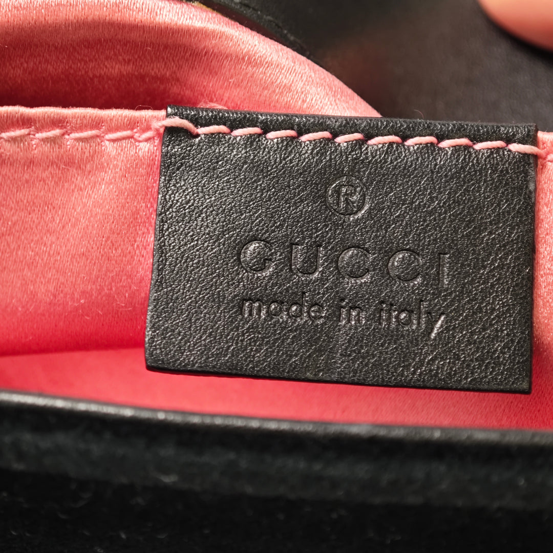 Gucci Small GG Marmont Matelasse Velours Sac bandoulière