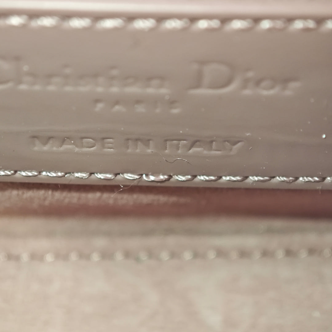 Dior Micro Cuir verni Cannage Lady Dior