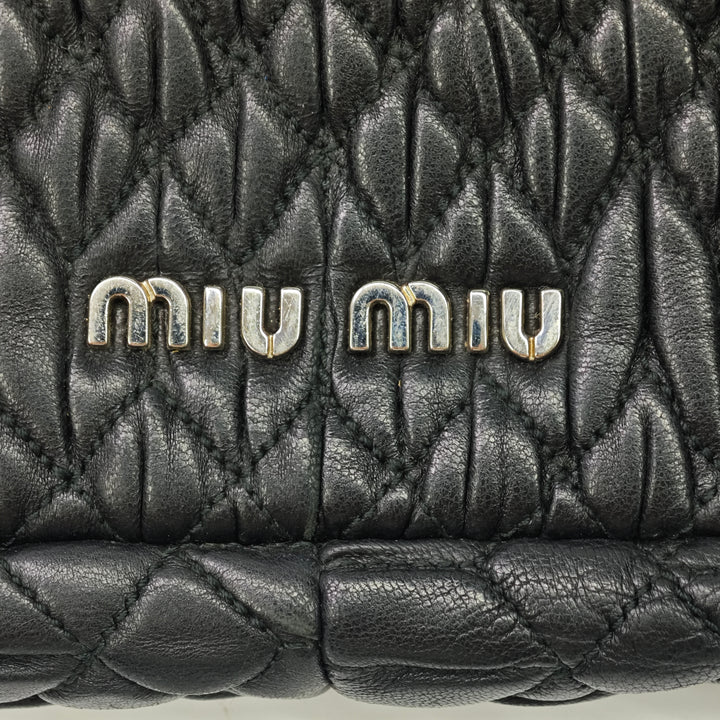 Miu Miu Matelasse Nappa Cristal Chain Sac