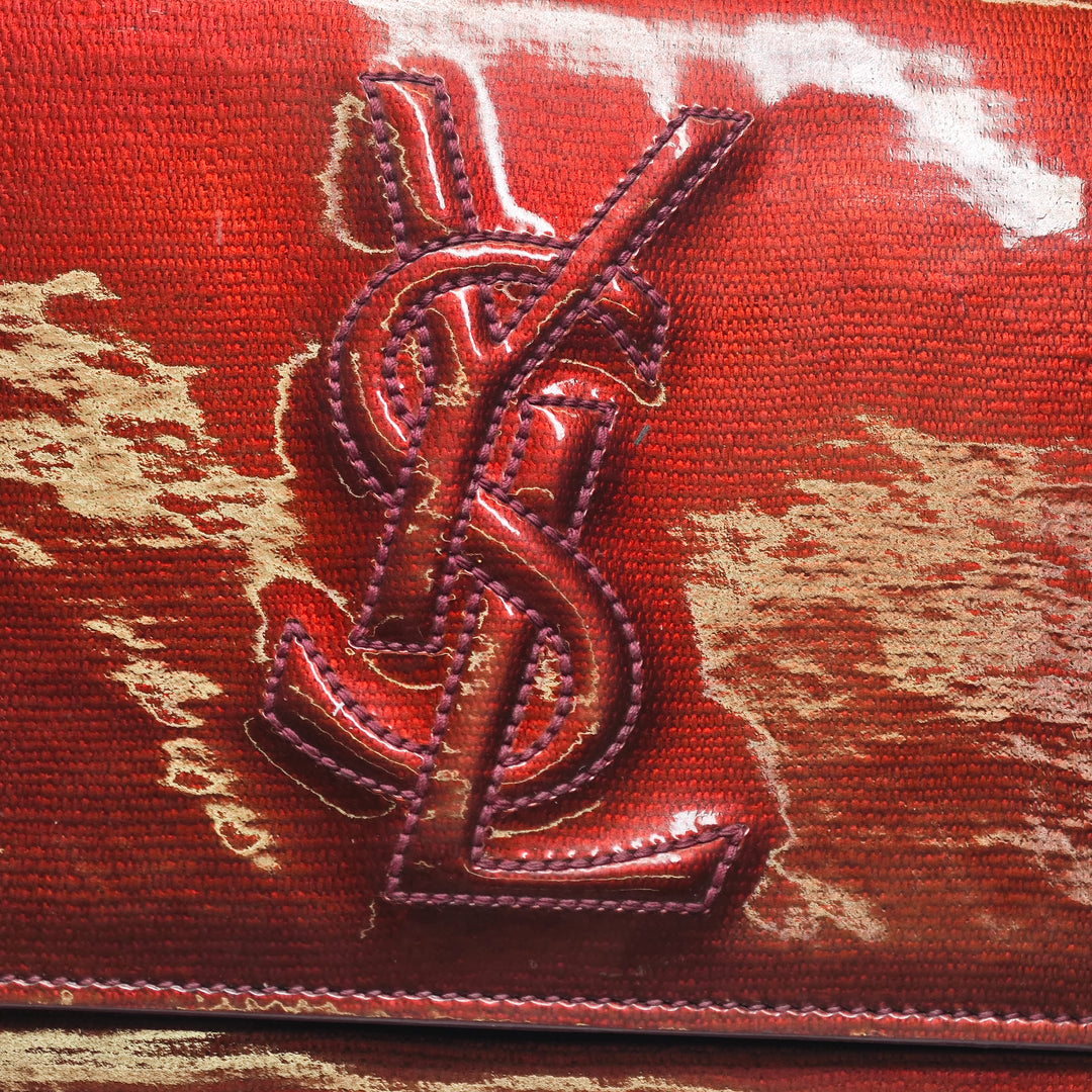 Saint Laurent Large Cuir verni Belle De Jour Pochette