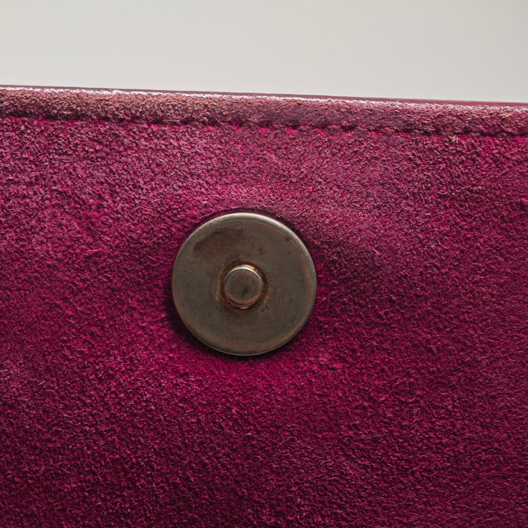 Saint Laurent Large Cuir verni Belle De Jour Pochette