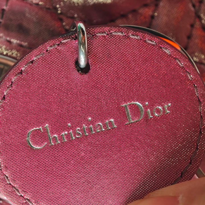 Dior Mini Iridescent Cuir d’agneau Cannage Lady Dior