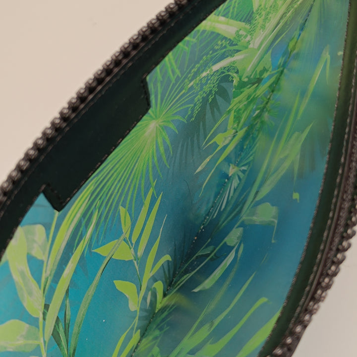 Versace PVC Jungle Print Zipped Pochette