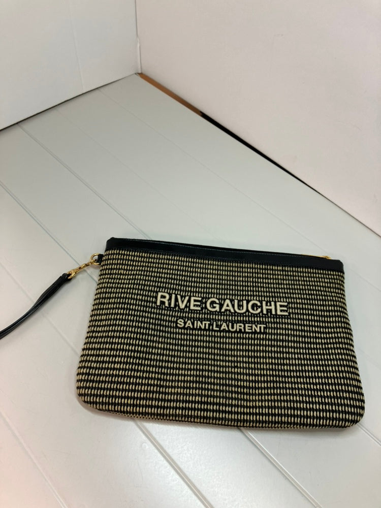 Saint Laurent Raffia Rive Gauche Pochette