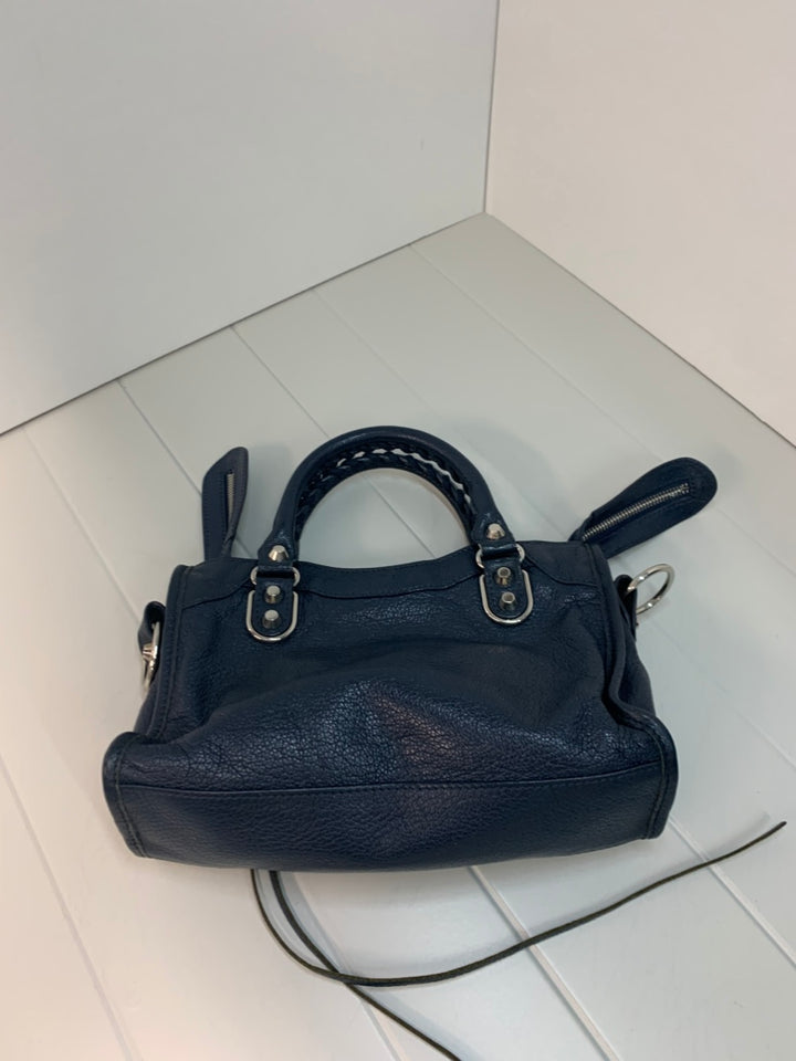 Balenciaga Mini Cuir de chèvre Motocross Classic Metallic Edge City Sac