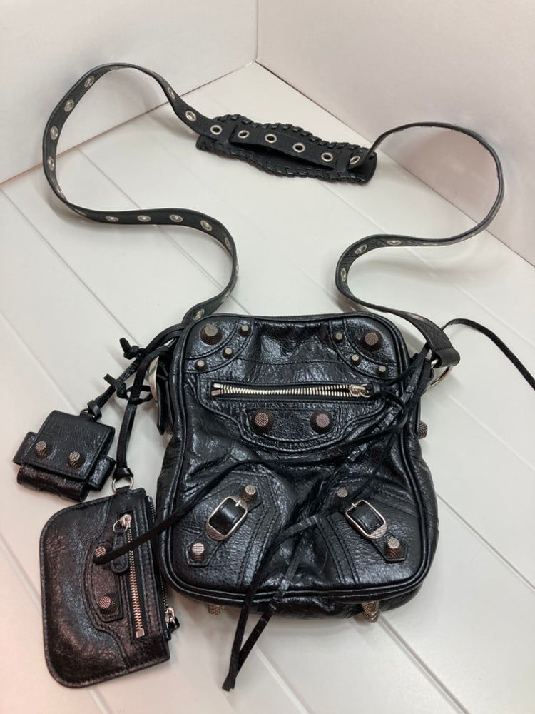 Balenciaga Cuir d’agneau Motocross Le Cagole Messenger Sac