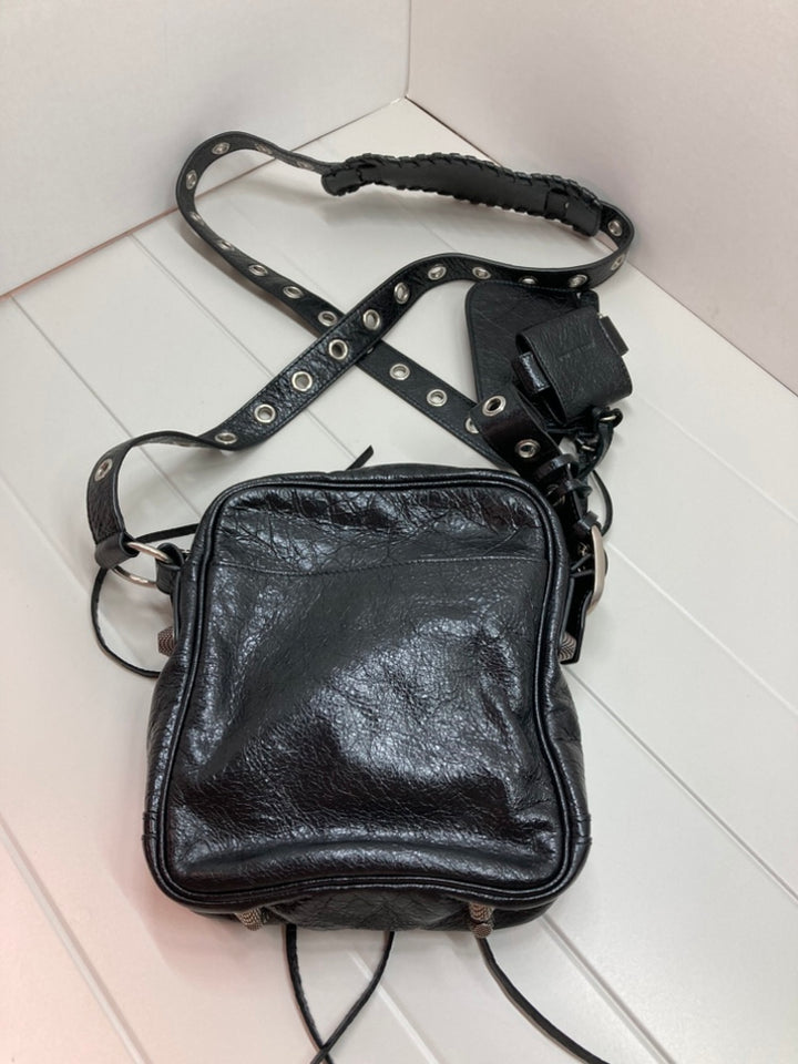 Balenciaga Cuir d’agneau Motocross Le Cagole Messenger Sac