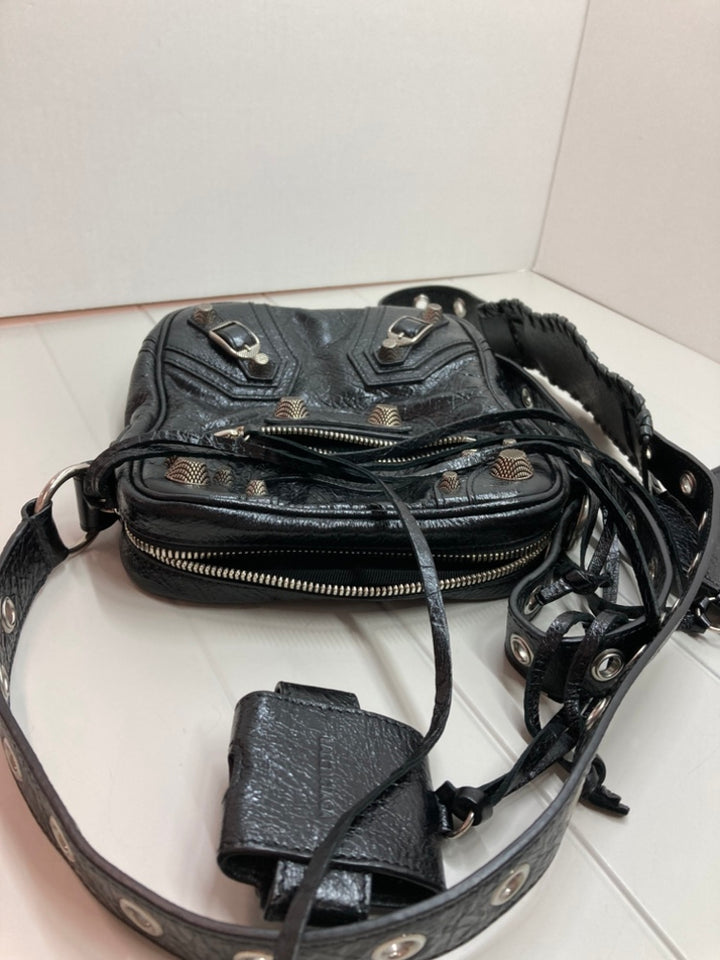 Balenciaga Cuir d’agneau Motocross Le Cagole Messenger Sac