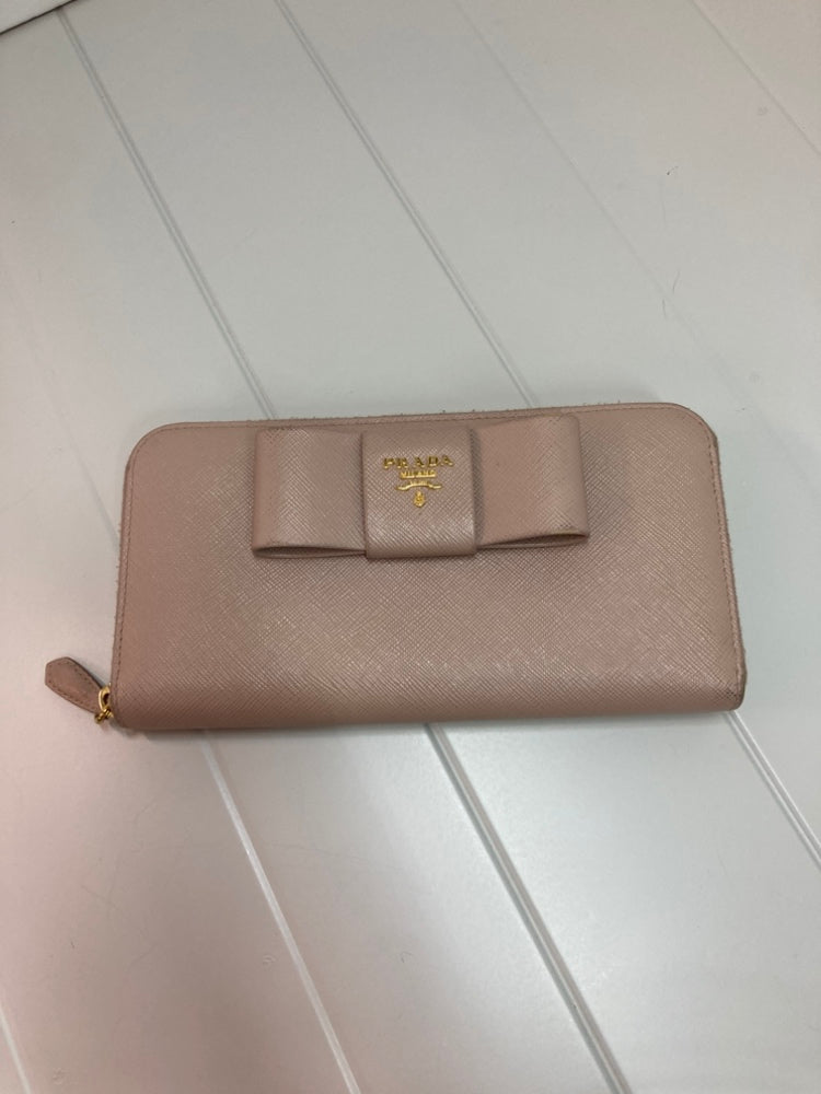 Prada Saffiano Fiocco Bow Portefeuille long